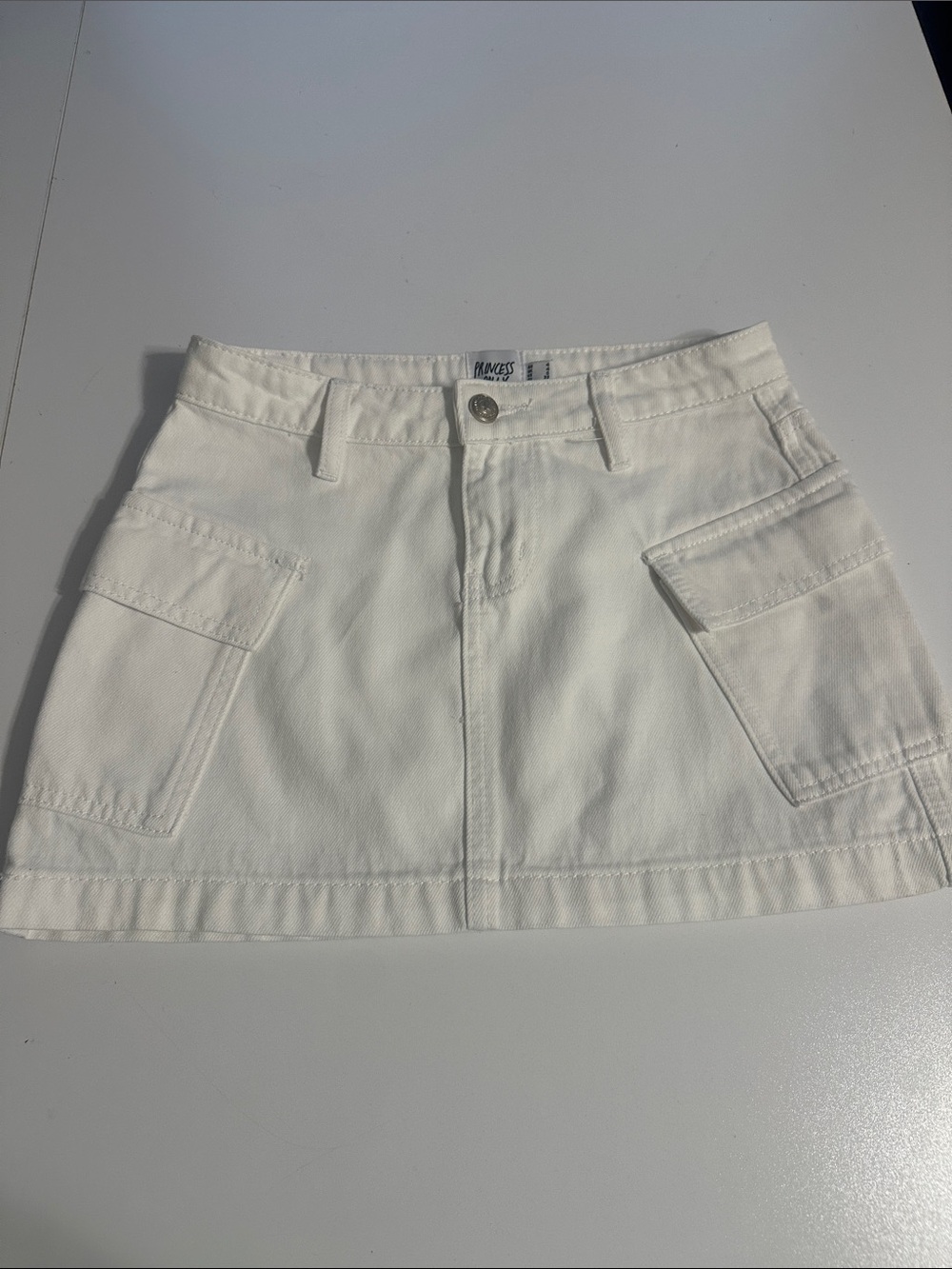 Princess Polly White Mini Skirt Sz 0